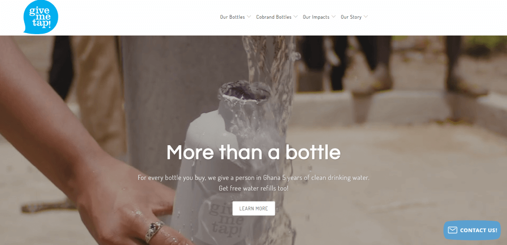 shopify shop selling reusable bottles